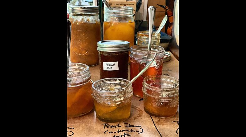 After a five-day community gathering in Carrollton, Georgia, home canners put up 1,200 jars of peach goods. "I marveled that collectively, with hands delicately fragranced with peaches, we had created something that would provide endless nourishment and delight," writes Atlanta chef Asha Gomez.
