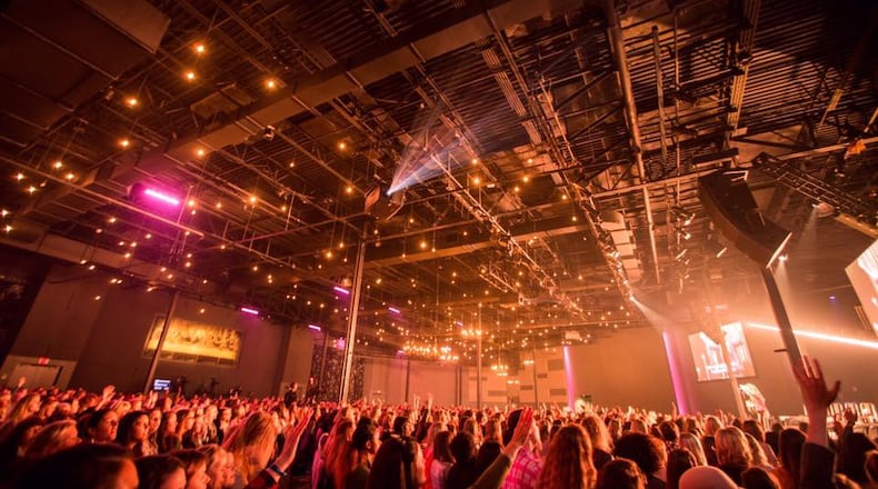 The new Cobb campus of Passion City Church will seat 8,500 in two separate spaces instead of 4,100 based upon the revised site plan. Courtesy of Passion City Church