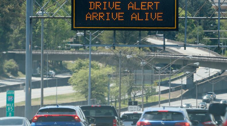 AAA expects 1.3 million Georgia residents to travel this weekend - most of them by automobile.   Bob Andres / bandres@ajc.com