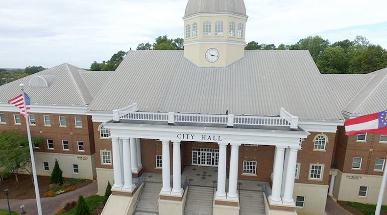 Roswell City Hall and other city buildings were to reopen to the public Monday, June 1, with limited hours and by appointment only. AJC FILE