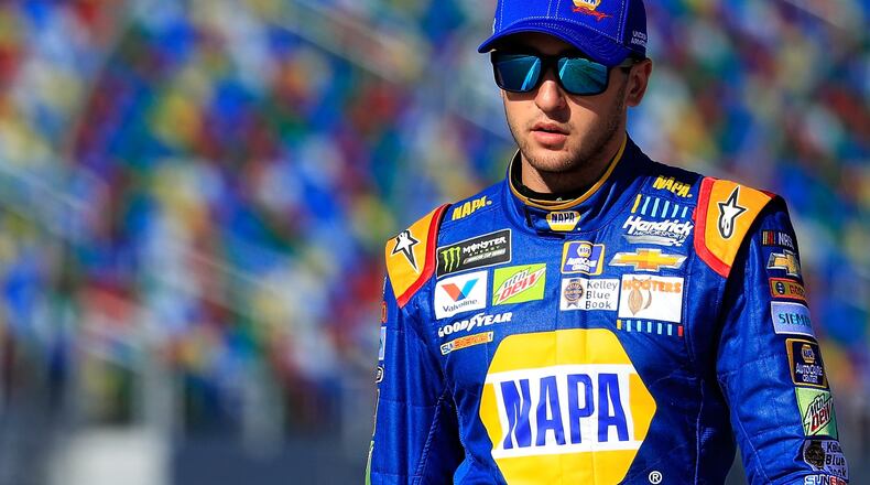 Chase Elliott walks tall in Daytona in advance of qualifying for the 500. (Cliff Hawkins/Getty Images)