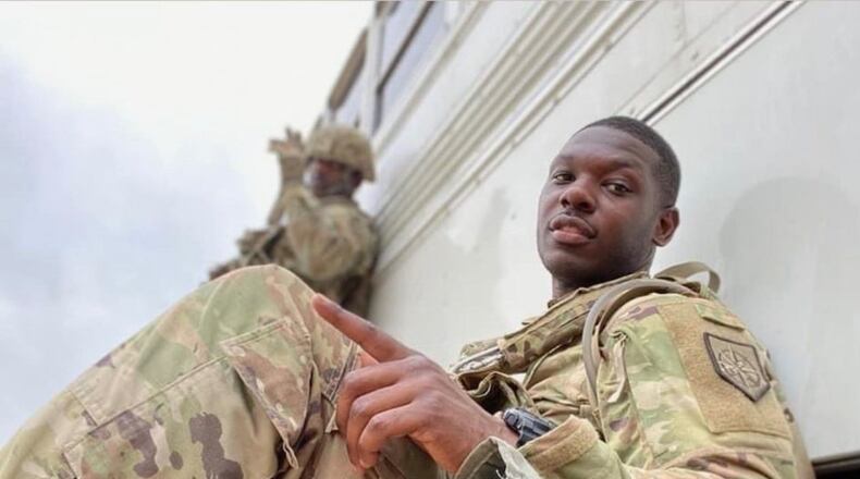 Korri Jackson spent a combined eight years in service to the U.S. Army and the Georgia National Guard. He was killed April 20 at a townhouse community in northwest Atlanta, two weeks after being honorable discharged from the guard. He was 26.