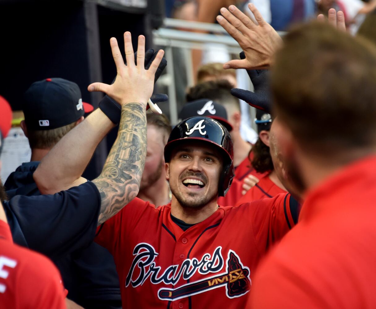 Photos: Braves bounce back, shut out Cardinals in Game 2 of playoffs