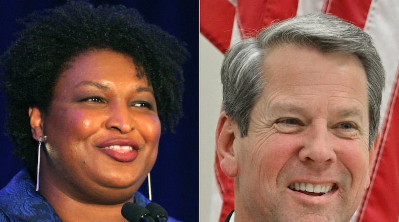 Stacey Abrams and Brian Kemp race for Georgia governor