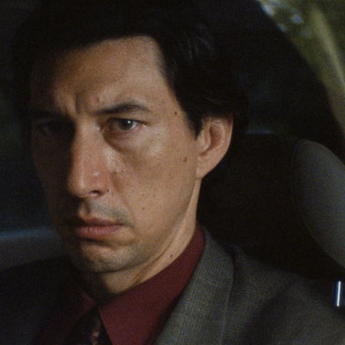 This image released by Neon shows Adam Driver in a scene from "Paper Tiger." (Neon via AP)