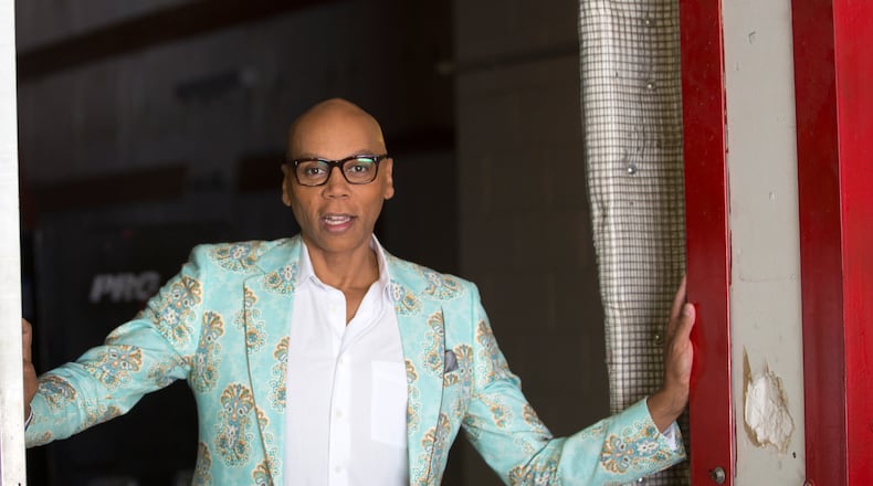 In this Aug. 8, 2017 photo, RuPaul, host of "RuPaul's Drag Race," poses for a portrait at Allied Studios in Simi Valley, Calif.  (AP Photo/Joseph Longo)