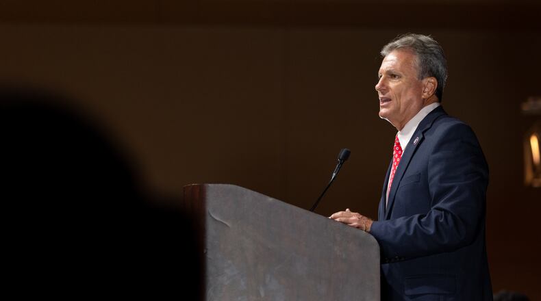 U.S. Rep. Buddy Carter speaks at the Georgia GOP convention at Jekyll Island on Saturday, June 5, 2021. (Photo: Nathan Posner for The Atlanta-Journal-Constitution)