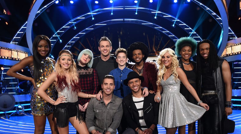 AMERICAN IDOL XIV: TOP 11: L-R: Adanna Duru, Maddie Walker, Joey Cook, Clark Beckham, Nick Fradiani, Daniel Seavey, Rayvon Owen, Quentin Alexander, Jax, Tyanna Jones and Qaasim Middleton. CR: Michael Becker / FOX. © FOX BROADCASTING CO. The top 11, this time WITH Maddie Walker. AMERICAN IDOL XIV: TOP 11: L-R: Adanna Duru, Maddie Walker, Joey Cook, Clark Beckham, Nick Fradiani, Daniel Seavey, Rayvon Owen, Quentin Alexander, Jax, Tyanna Jones and Qaasim Middleton. CR: Michael Becker / FOX. © FOX BROADCASTING CO.