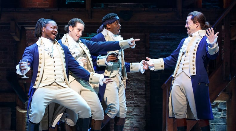 Have fun at "Hamilton," but also keep your theater neighbors in mind. Photo: Joan Marcus