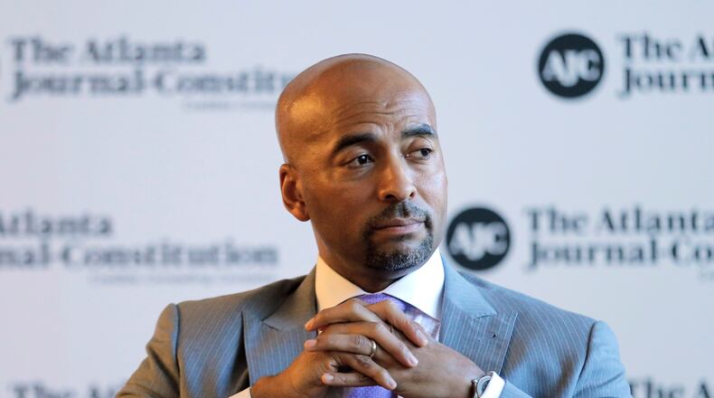 Keith Parker, the general manager and CEO of MARTA, at an AJC editorial board meeting in August. BOB ANDRES/BANDRES@AJC.COM