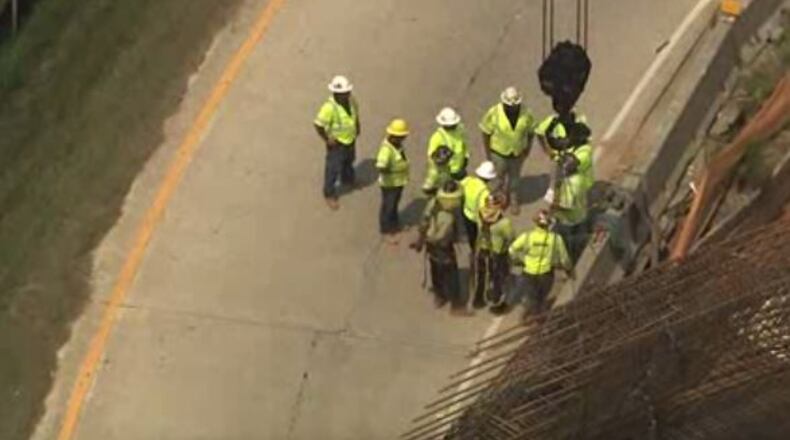 A ramp has closed from Ga. 400 to I-285.