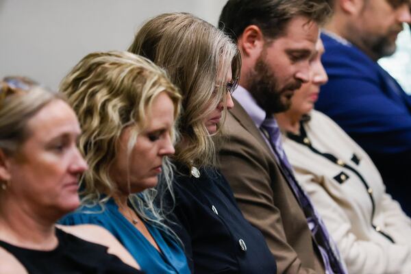 Tara Baker's family attended a 2025 hearing for Edrick Lamont Faust. A jury found Faust guilty of murder in Baker's death in 2001. (Abbey Cutrer/AJC)