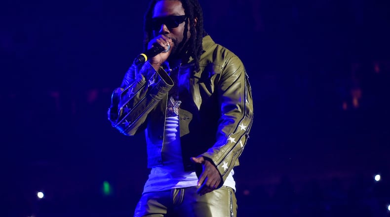 Rapper Young Scooter performs during Future & Friends "One Big Party Tour" at State Farm Arena on Jan. 14, 2023, in Atlanta .(photo by Prince Williams/Wireimage/Getty Images)