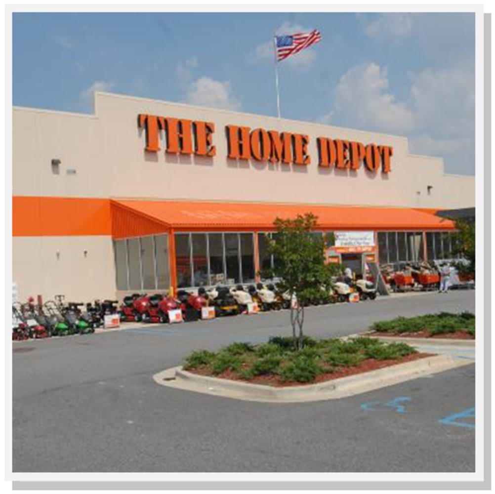 Home Depot, six projects: $3.3 million to $8.9 million