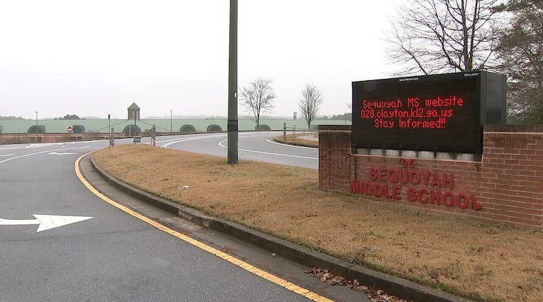 Sequoyah Middle School will host Clayton County residents as a warming station through noon Wednesday.