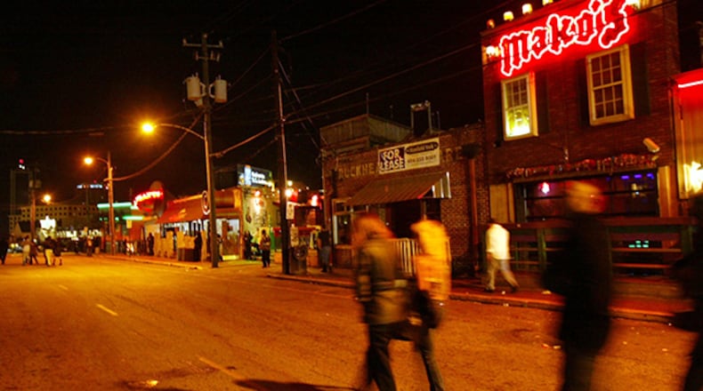 Buckhead scene in 2003. AJC File Photo
