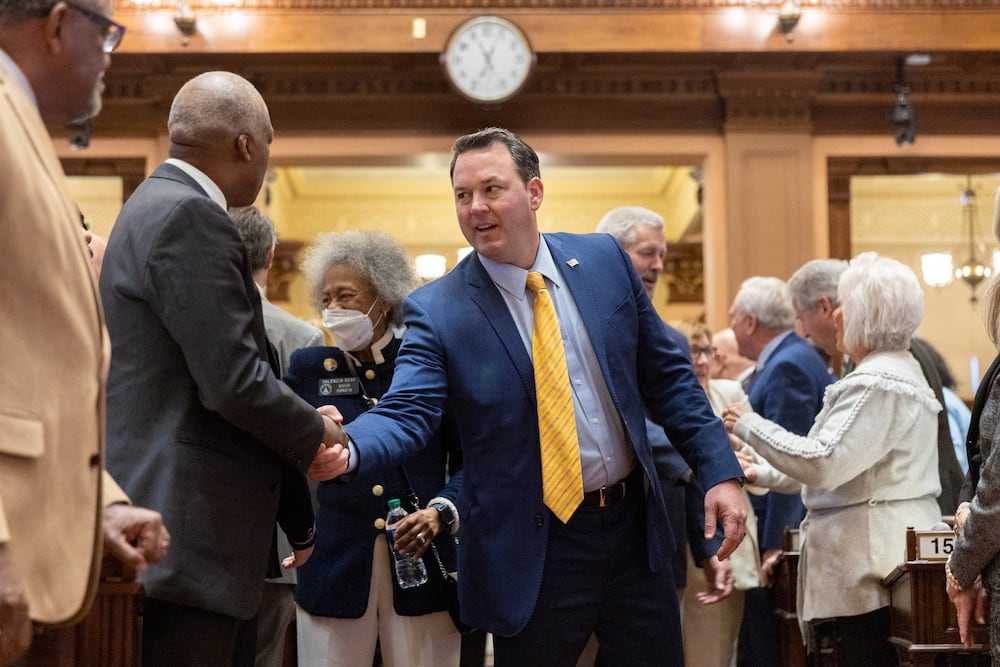 Lt. Gov. Burt Jones, a Republican, hopes to be the next governor of Georgia.