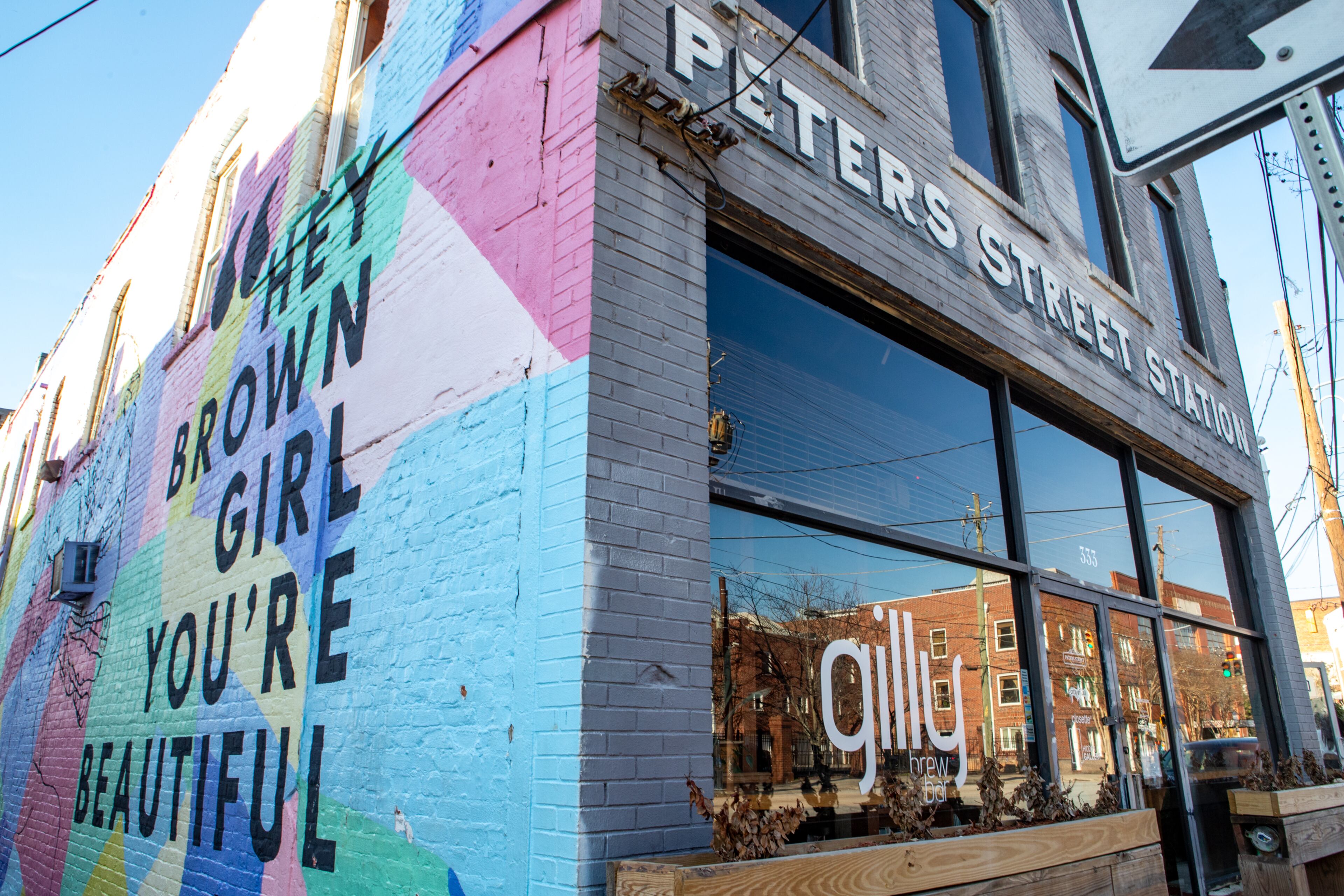 Miya Bailey is also the owner of Peters Street Station, a two-story event space, creative arts community center and art gallery. (Jenni Girtman for the AJC 2024)
