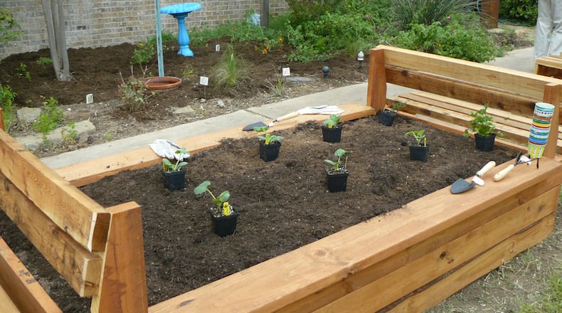 Anyone can rent a raised bed at Snellville’s community garden.