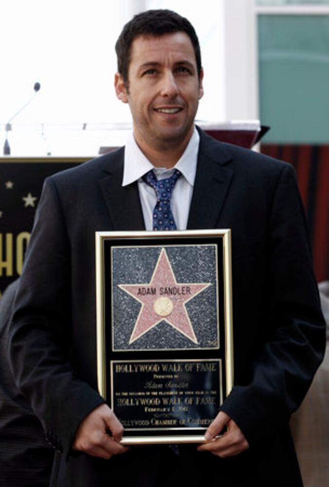 Adam Sandler gets star on Hollywood Walk