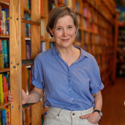 FILE - Author Ann Patchett poses for a portrait at her bookstore in Nashville, Tenn., on April 22, 2026. (AP Photo/George Walker IV, File)