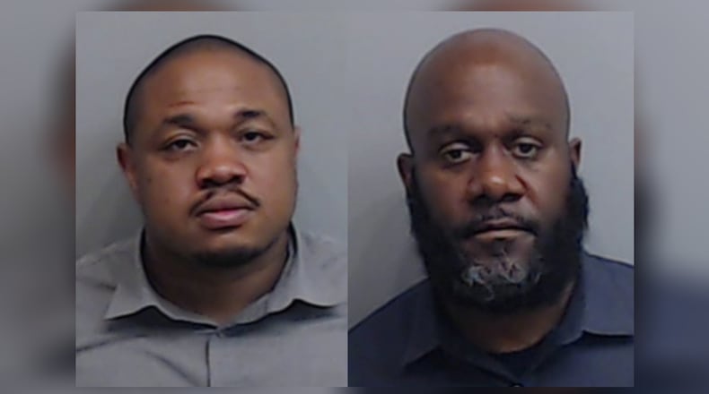 Veteran Atlanta police officers Ivory Streeter (left) and Mike Gardner, fired after their involvement in a controversial tasing incident, were reinstated Monday. (Photos: APD)