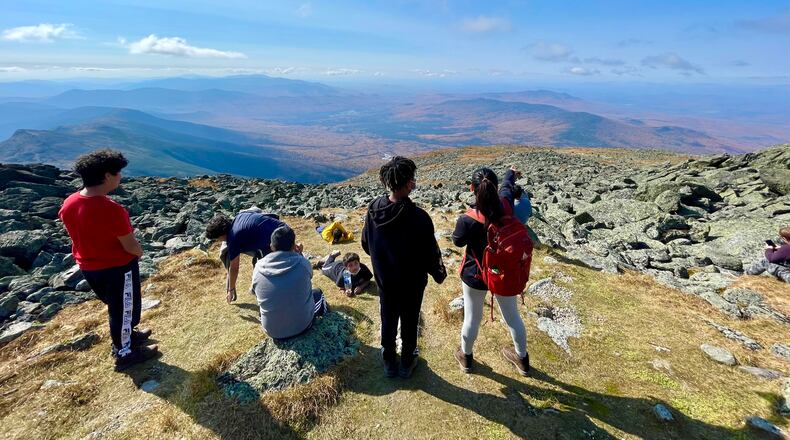 Atlanta girls take in the view from Mt. Washington in New Hampshire as part of a trip organized by Julie's Dream.