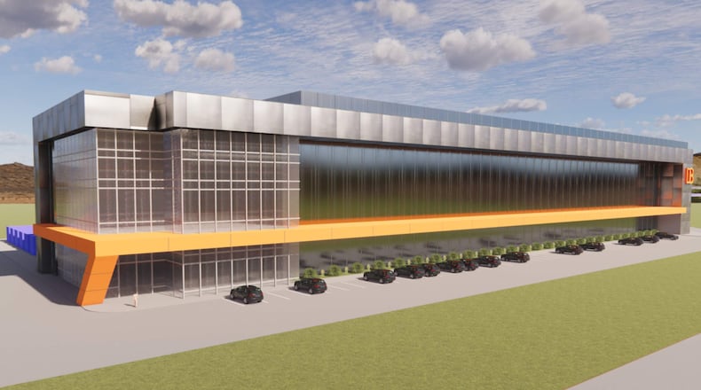 This is a rendering of DataBank's planned ATL5 data center in Douglas County.