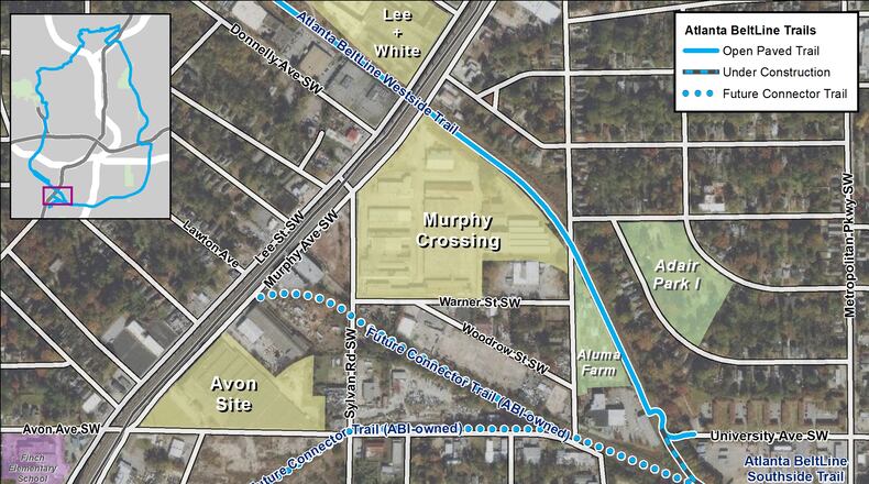 Atlanta Beltline Inc. recently purchased this Avon Avenue site to advance equity and investment in south and west Atlanta. CONTRIBUTED