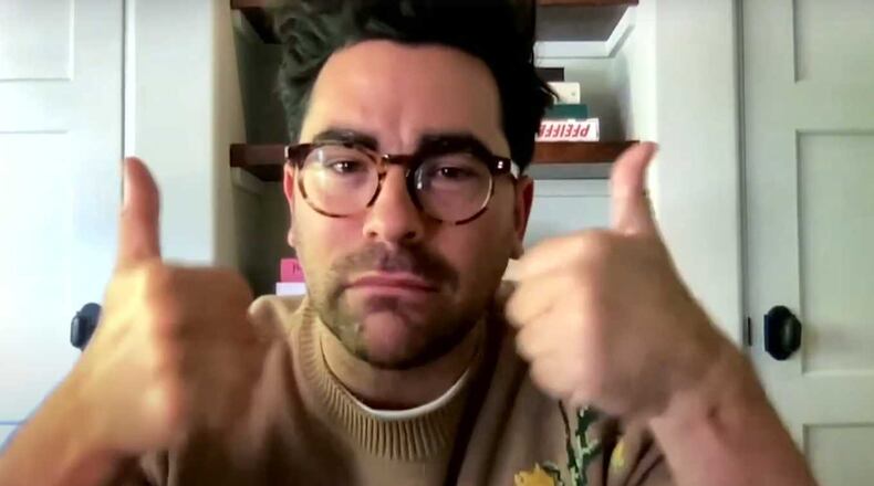 Actor, writer, director and producer Dan Levy encouraged Savannah College of Art & Design graduates to "always follow through" on their projects during a commencement ceremony on May 28, 2021. IMAGE COURTESY: SAVANNAH COLLEGE OF ART & DESIGN.