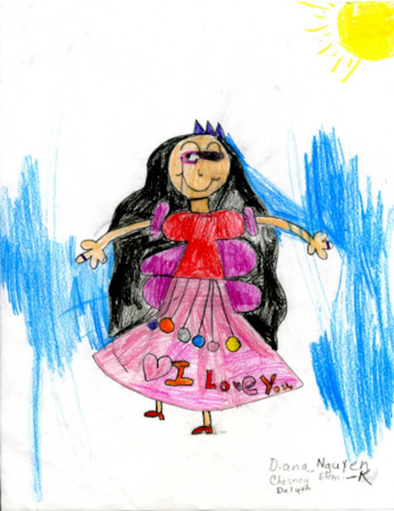 Gwinnett kids draw mom 1