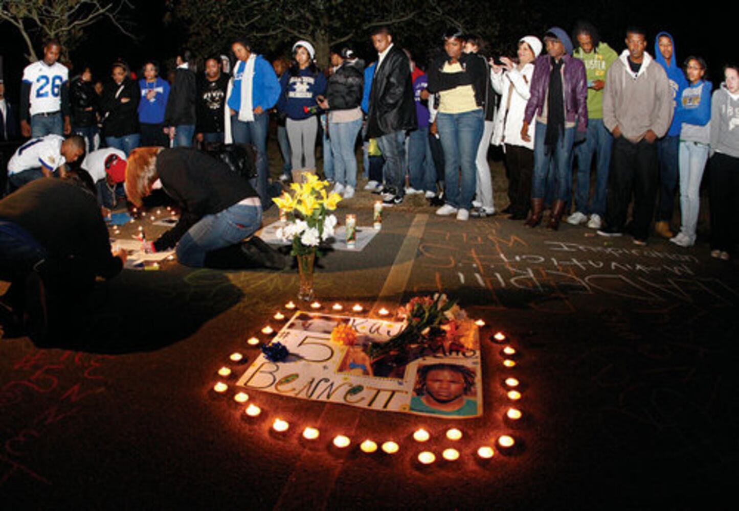 Vanderbilt recruit mourned at vigil