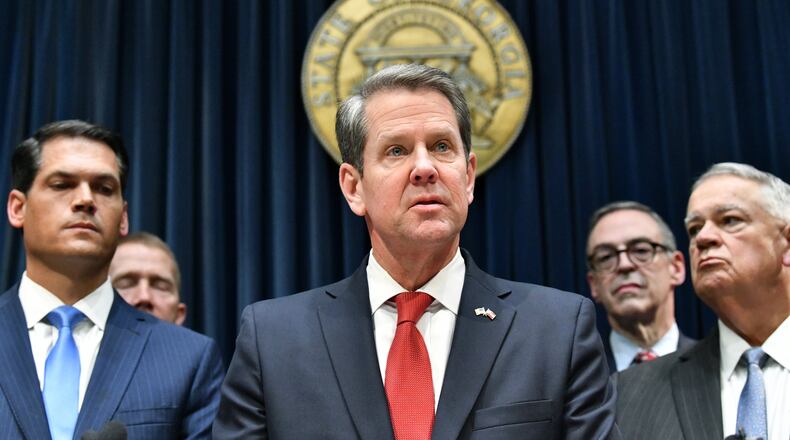 Gov. Brian Kemp has said it “would be counterproductive” to shut down bars and restaurants at this point to stem the spread of the coronavirus. “I don’t know that our citizens are going to buy into that,” he said. “We have to take an approach that is aggressive but also people feel like is warranted.” (Hyosub Shin / Hyosub.Shin@ajc.com)