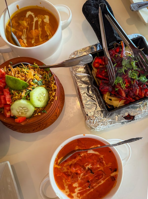 These are some of the dishes available at Ruchi Bangladeshi Cuisine in Chamblee. (Henri Hollis/AJC)