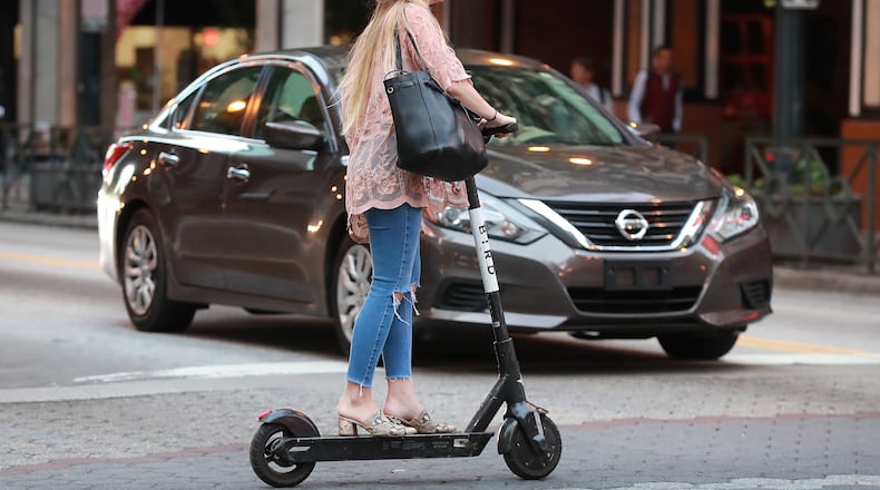 Atlanta City Council will debate new scooter regulations at Monday’s Council meeting. Curtis Compton/ccompton@ajc.com