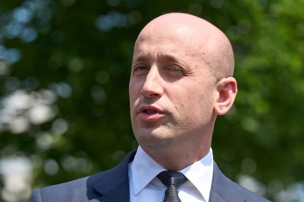 White House Deputy Chief of Staff Stephen Miller speaks to members of the media at the White House, Friday, May 30, 2025, in Washington. (Photo/Jacquelyn Martin)