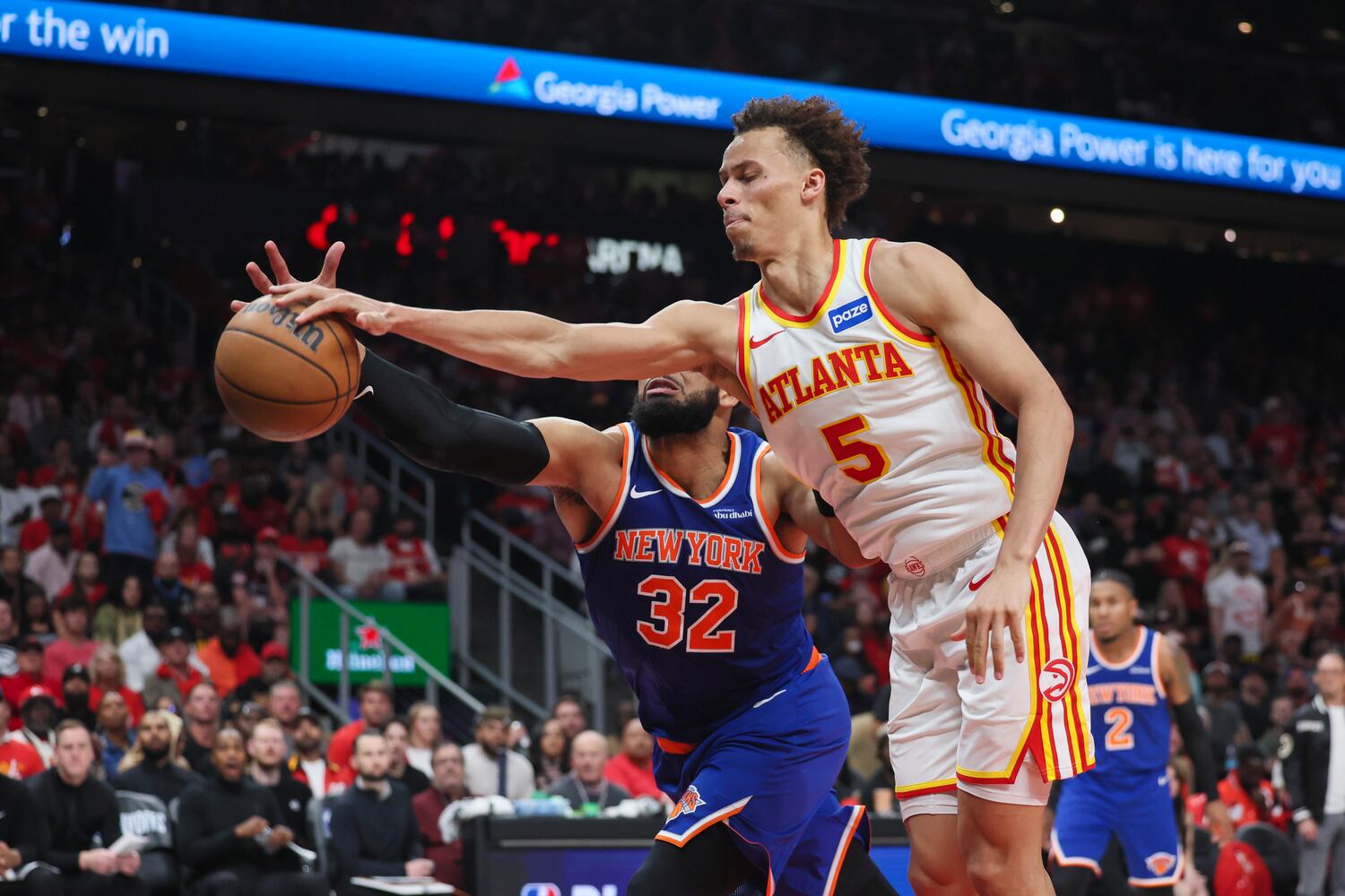 NBA first round playoff game 3 between New York Knicks and Atlanta Hawks