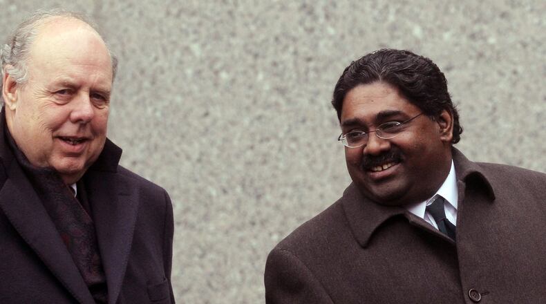 John Dowd, left, President Donald Trump's attorney, said he wrote a tweet about Michael Flynn that was posted on Trump's Twitter account.