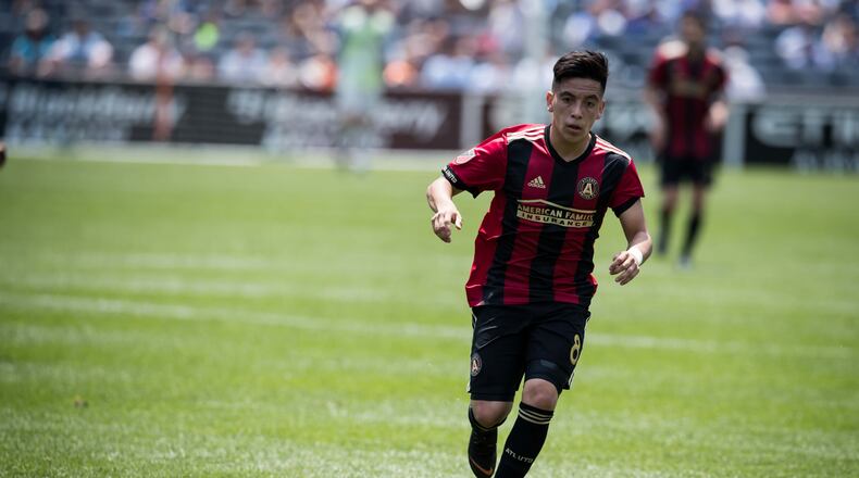 Ezequiel Barco and Atlanta United played NYCFC to a 1-1 draw on Saturday at Yankee Stadium. (Atlanta United)