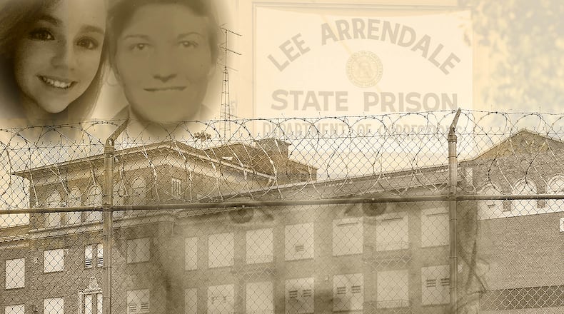 At least 43 people have been homicide victims in Georgia prisons so far in 2024. Among the victims verified by The Atlanta Journal-Constitution are a 23-year-old woman and a 61-year-old woman incarcerated at Lee Arrendale State Prison. Sherry Joyce and Hallie Reed were strangled, and authorities have charged another prisoner, Jeanni Geueam with murdering both of the women. Illustration by ArLuther Lee | AJC