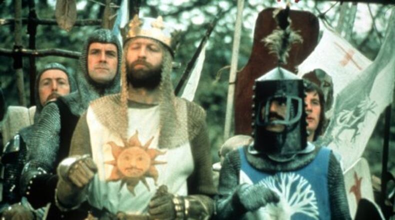 "Monty Python and the Holy Grail" starred Eric Idle, John Cleese, Graham Chapman, Terry Jones and Michael Palin. CONTRIBUTED BY PYTHON PICTURES / A RAINBOW RELEASE