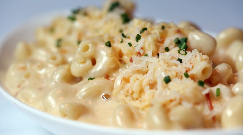 Chop's creamy curly mac and smoked gouda.