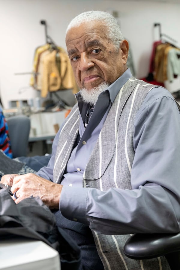 Master tailor, Jim "Gentleman Jim" McFarland, poses for a portrait on Friday, May 2, 2025, in Atlanta. (Photo by Paul R. Giunta/Invision/AP)