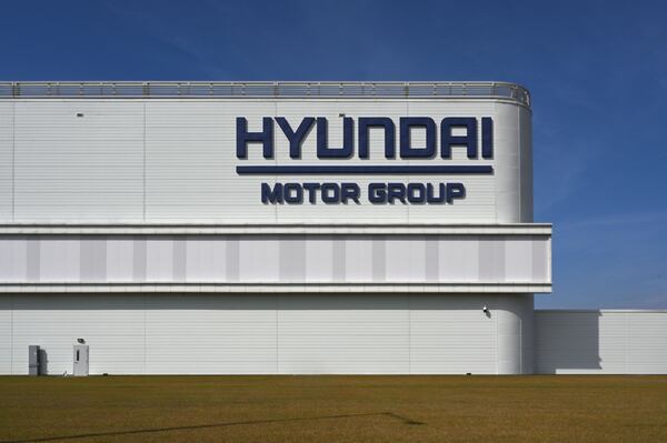 Exterior of Hyundai Motor Group Metaplant America (HMGMA) on Wednesday, May 6, 2026, in Ellabell. (Hyosub Shin/AJC)