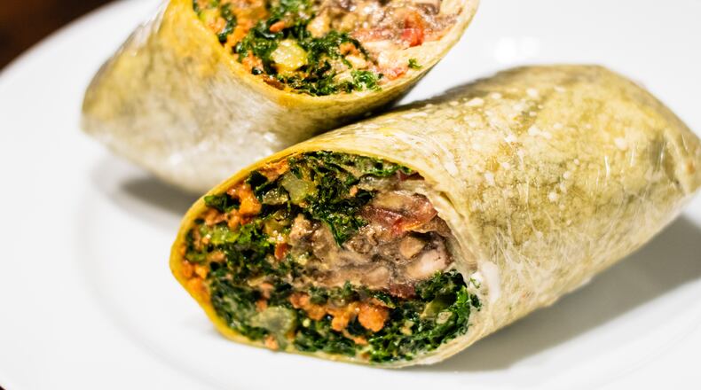 The Dat Ish Wrap  is the size of a burrito and packs a heavy punch in terms of flavor and satisfaction.