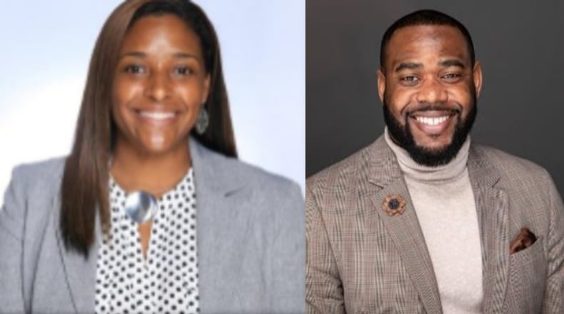 Marissa Wilson, left, is the new principal of A. Philip Randolph Elementary School. Charles Chester, right, is the new principal of Langston Hughes High School. PHOTOS COURTESY OF FULTON COUNTY SCHOOLS