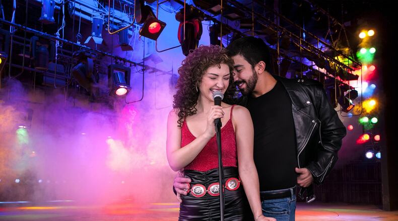 Maria Bilbao and Max J. Cervantes play Gloria and Emilio Estefan in Aurora Theatre’s “On Your Feet.” The show is now postponed because of coronavirus concerns. Photo credit: Casey Gardner