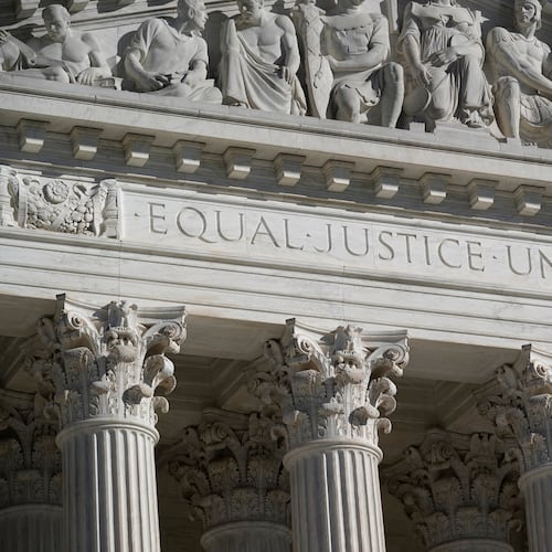 FILE - The Supreme Court in Washington, Nov. 4, 2020. (AP Photo/J. Scott Applewhite, File)