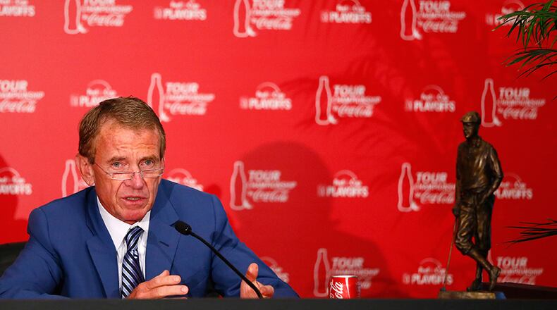 Nick Faldo, a six-time majors winner, was announced as the 15th Stewart Award winner Tueday in advance of this week’s Tour Championship at East Lake in Atlanta.