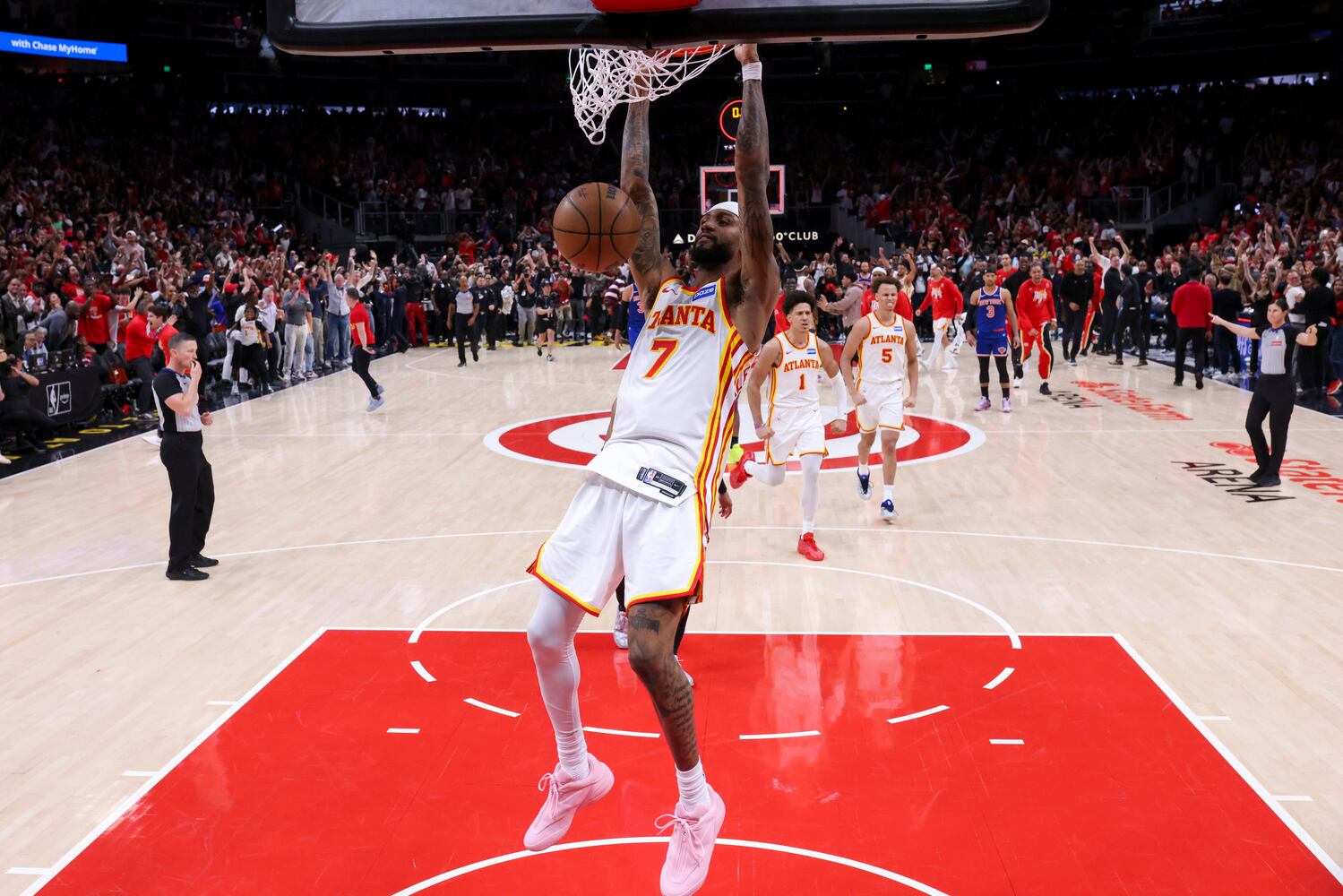 NBA first round playoff game 3 between New York Knicks and Atlanta Hawks